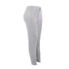 MOBTRS Striped Elastic High Waist Pants Female