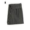 MOBTRS Striped Elastic High Waist Pants Female