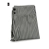 MOBTRS Striped Elastic High Waist Pants Female