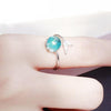 Blue Crystal ring