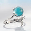 Blue Crystal ring