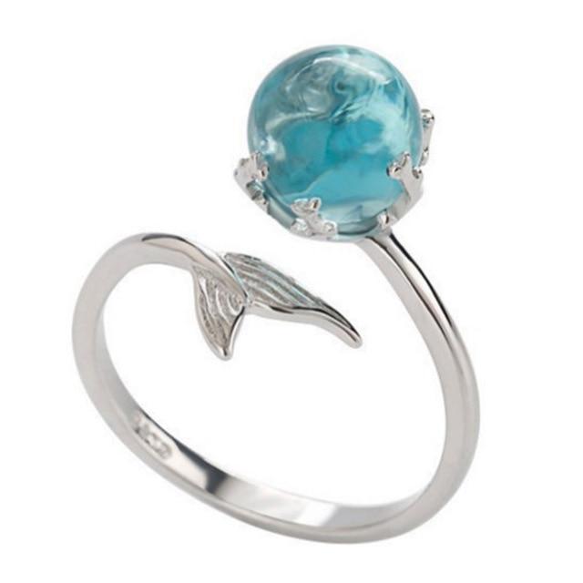 Blue Crystal ring