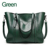 Luxury Oil Waxed Leather Tote Handbag