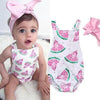 BABY WATERMELON SLEEVELESS ROMPER