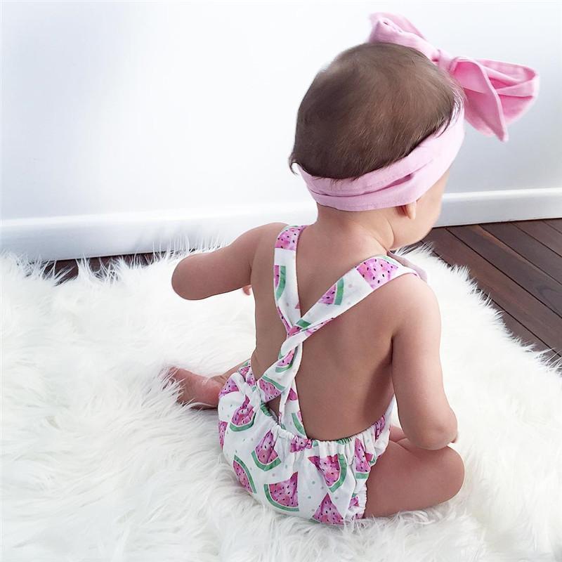 BABY WATERMELON SLEEVELESS ROMPER