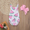 BABY WATERMELON SLEEVELESS ROMPER