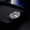 QUEEN'S CROWN CRYSTAL DIAMETRIX HEART RING