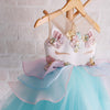 CHIFFON BABY GIRLS UNICORN DRESS WEDDING PARTY FORMAL BABY GIRL DRESS BIRTHDAY DRESS FOR BABY GIRL