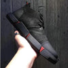 NEW Brand High quality all Black Men's leather casual shoes