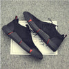 NEW Brand High quality all Black Men's leather casual shoes