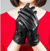 2019 women's genuine leather gloves red sheepskin gloves