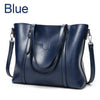 Luxury Oil Waxed Leather Tote Handbag