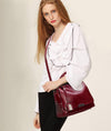 Famous Oil Wax Leather Handbags For Women