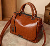 Famous Oil Wax Leather Handbags For Women