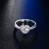 Fashion Crystal Heart Shaped Wedding Ring