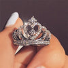 QUEEN'S CROWN CRYSTAL DIAMETRIX HEART RING