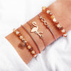 New Boho Stone Beads Charm Bracelets Set For Women