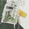 Clear Pvc Waterproof Women Backpack Fun Star