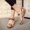 Ethnic Lace Up Beading Shoes