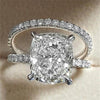 Delicate White Diamond Women's Ring Set