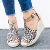 Women Chic Espadrille Wedges Adjustable Buckle Sandals