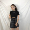 Summer Skirt Women High Waist Plaid