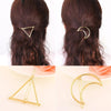 4pcs Gold Geometric Metal Hair Clips