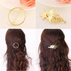 4pcs Gold Geometric Metal Hair Clips