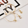 4 Pcs Crystal Sky Earring Set