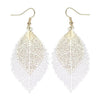 Vintage Gold Color Leaf Earrings