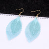 Vintage Gold Color Leaf Earrings