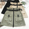 OLGITUM New Summer Women Skirts High Waist