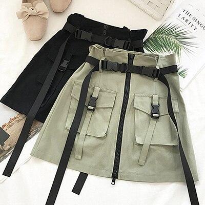 OLGITUM New Summer Women Skirts High Waist