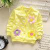 Baby Girls Outwear Flowers Coats Button Warm Toddler