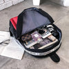 Graffiti Printing Backpack Canvas Women Men